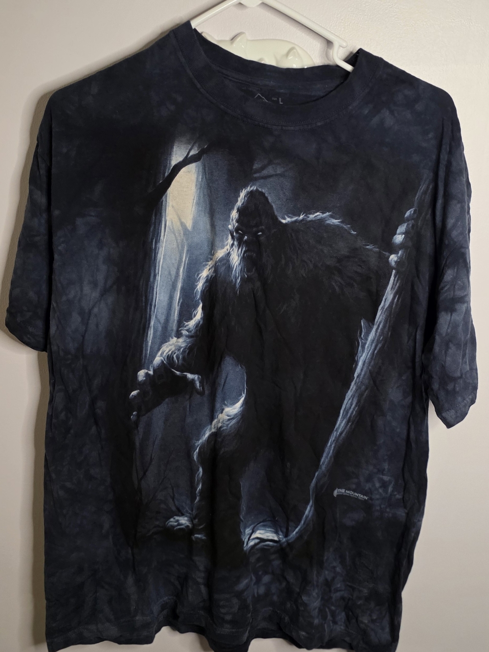 Vintage The Mountain Men's Bigfoot Forest Graphic Tee Sz L